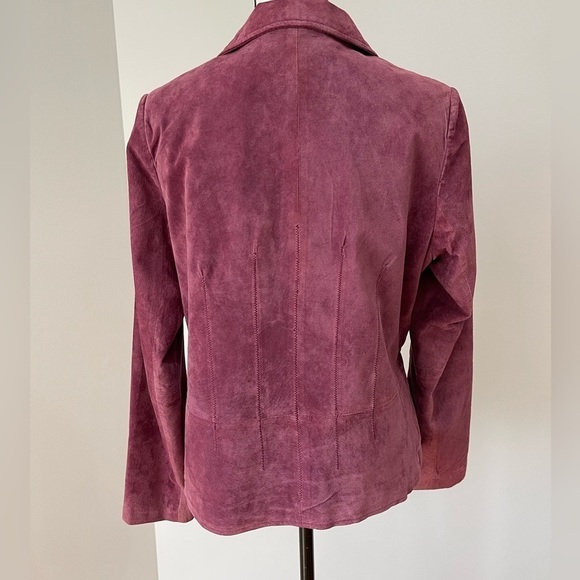 Pursuits ltd suede leather jacket blazer in a size large gorgeous color - Picture 10 of 16